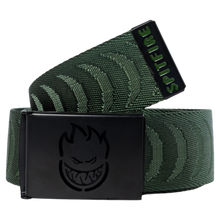 Load image into Gallery viewer, Spitfire Bighead Jacquard Belt in Olive/Black
