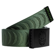 Load image into Gallery viewer, Spitfire Bighead Jacquard Belt in Olive/Black

