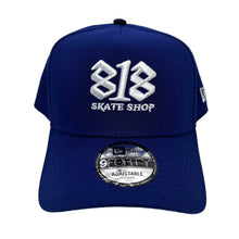 Load image into Gallery viewer, New Era 940 A-Frame 818 Skate Shop Snapback in Dark Royal
