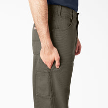 Load image into Gallery viewer, Dickies Relaxed Fit Heavyweight Duck Carpenter Pants in Rinsed Moss Green
