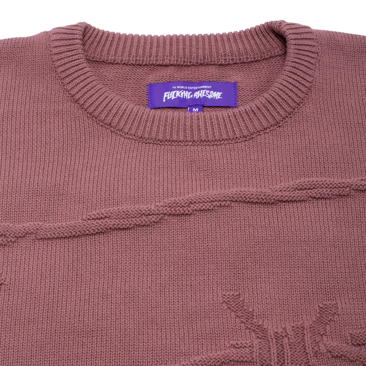 FA Barbed Wire Knit Sweater in Mauve – 818 Skate