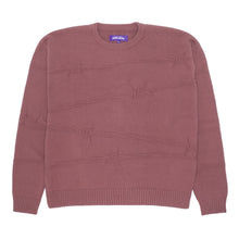 Load image into Gallery viewer, FA Barbed Wire Knit Sweater in Mauve
