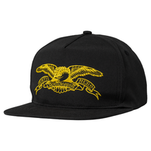 Load image into Gallery viewer, Antihero Basic Eagle Snapback in Black/Mustard
