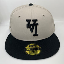 Load image into Gallery viewer, New Era 5950 Upsidedown LA Dodgers 2020 World Champions Patch in Stone/Black
