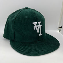Load image into Gallery viewer, New Era 59Fifty Upsidedown LA Dodgers in Dark Green Corduroy
