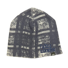 Load image into Gallery viewer, FA Digital Plaid Skully Beanie in Navy
