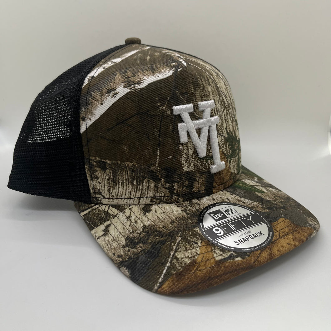 New Era 950 A-Frame Upsidedown LA Dodgers Trucker in Realtree Camo