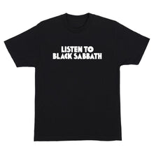Load image into Gallery viewer, OJ x Black Sabbath Listen to Black Sabbath Tee in Black
