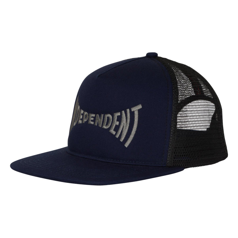 Independent Span Mesh Trucker Hat in Navy/Black