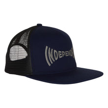 Load image into Gallery viewer, Independent Span Mesh Trucker Hat in Navy/Black
