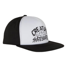 Load image into Gallery viewer, Creature Play It Loud Trucker High Profile Hat in White/Black
