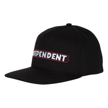 Load image into Gallery viewer, Independent BTG Speed Bar Snapback Black Hat
