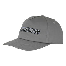 Load image into Gallery viewer, Independent Bar Logo Snapback Unstructured Hat in Charcoal
