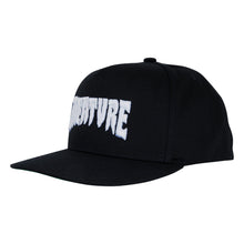 Load image into Gallery viewer, Creature Mono Logo Snapback Hat in Black
