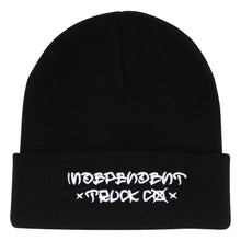 Load image into Gallery viewer, Independent ITC Street Script Long Shoreman Beanie in Black
