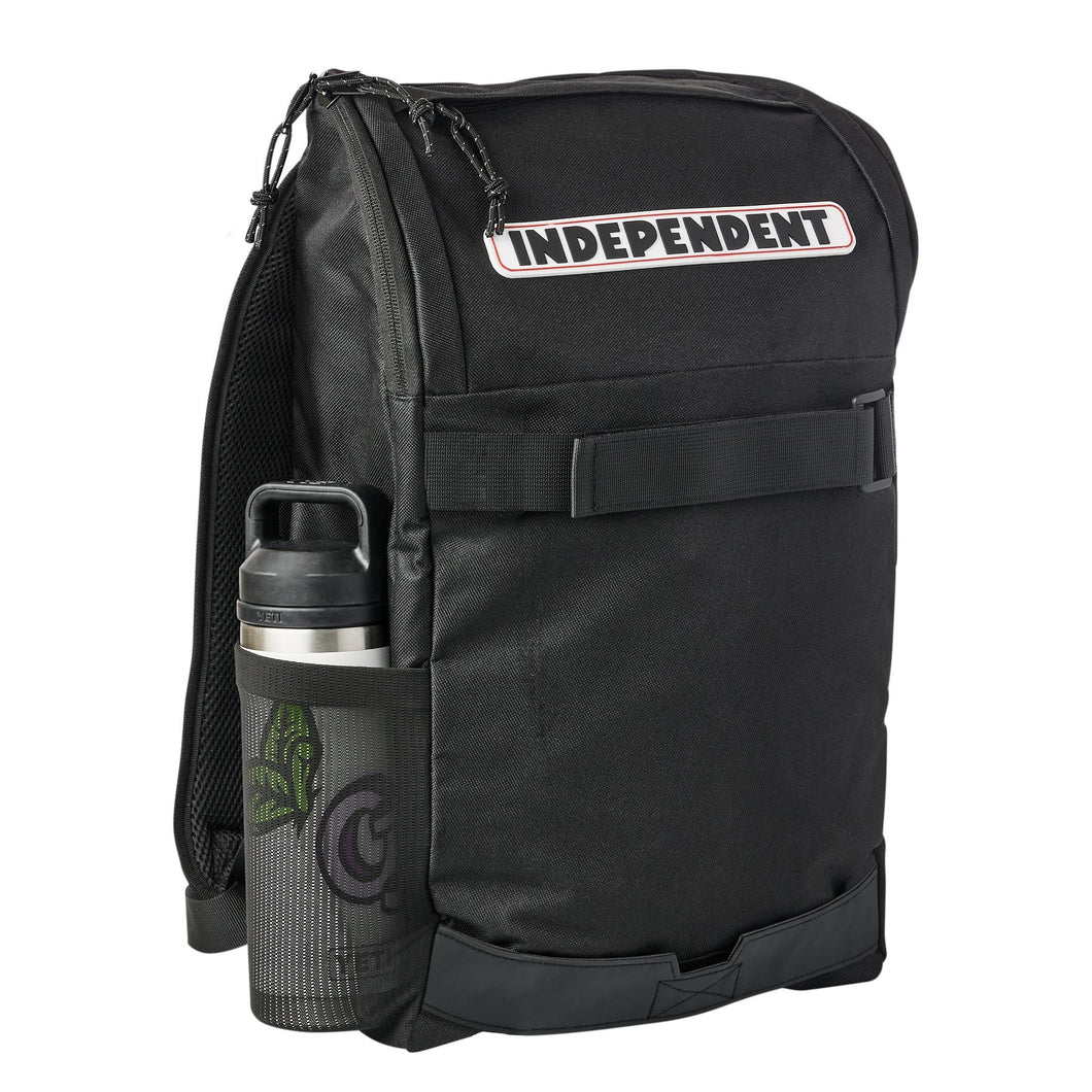 Independent Bar Logo Backpack in Black