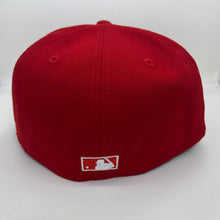 Load image into Gallery viewer, New Era 5950 Upsidedown LA Dodgers 40 Year Anniversary Patch in Scarlet
