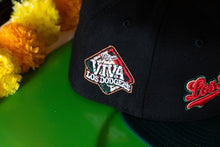 Load image into Gallery viewer, New Era 5950 LA Dodgers Script “La Bandera” in Black/Green/Red - 818 Exclusive

