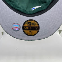 Load image into Gallery viewer, New Era 59Fifty Upsidedown LA Dodgers in Dark Green Corduroy

