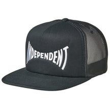 Load image into Gallery viewer, Independent Span Mesh Trucker Hat in Black
