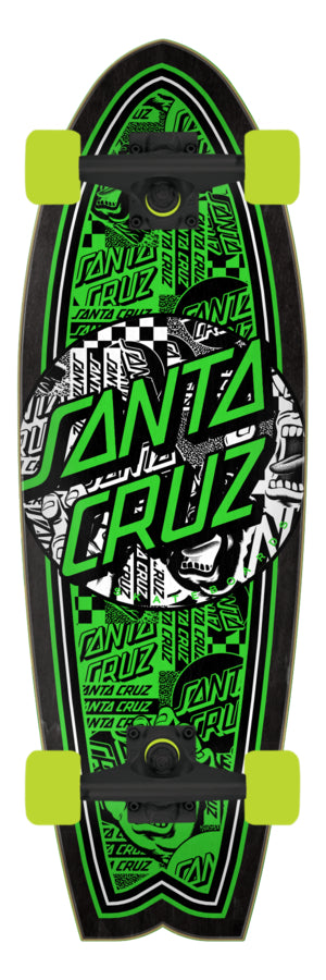 Santa Cruz Flier Collage Shark Cruzer 8.8