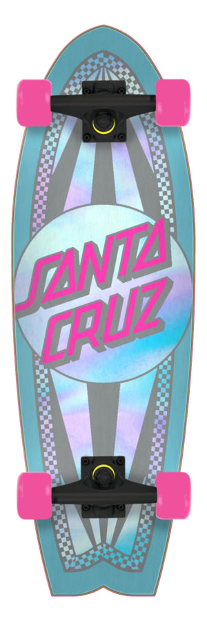 Santa Cruz Prismatic Dot Shark Cruzer 8.8