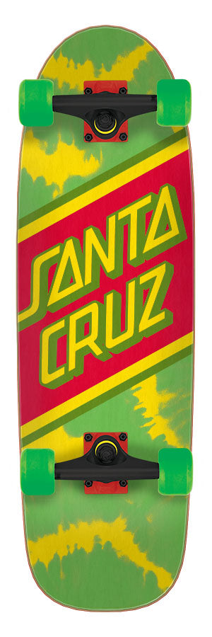 Santa Cruz Rasta Tie Dye Street Cruzer 8.79