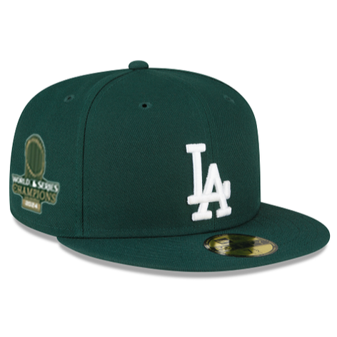 PREBOOK New Era 5950 LA Dodgers 2024 World Series Champions Patch in Dark Green