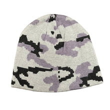 Load image into Gallery viewer, FA Emroidered Stamp Logo Skully Beanie in Blue Camo
