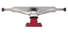 Load image into Gallery viewer, Independent Hollow Pedro Delfino Pro Trucks in Red/Silver
