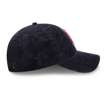 Load image into Gallery viewer, New Era 920 Boston Red Socks Adjustable Cap in Washed Black Corduroy
