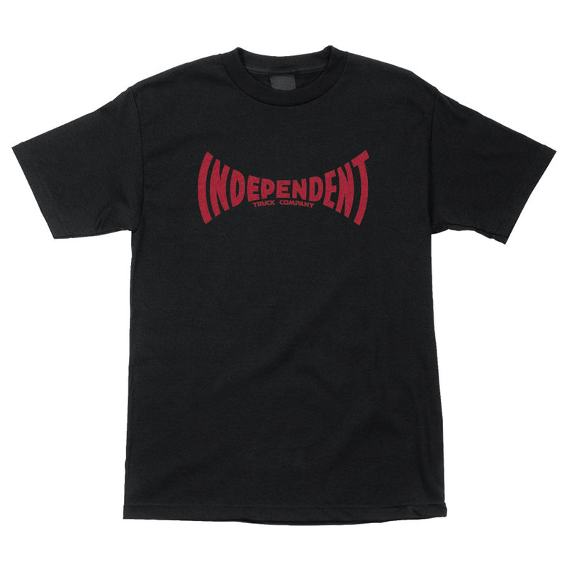 Independent Span Tee in Black/Red