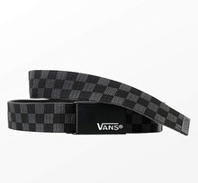 Load image into Gallery viewer, Vans Deppster Web Belt in Checkerboard/Charcoal
