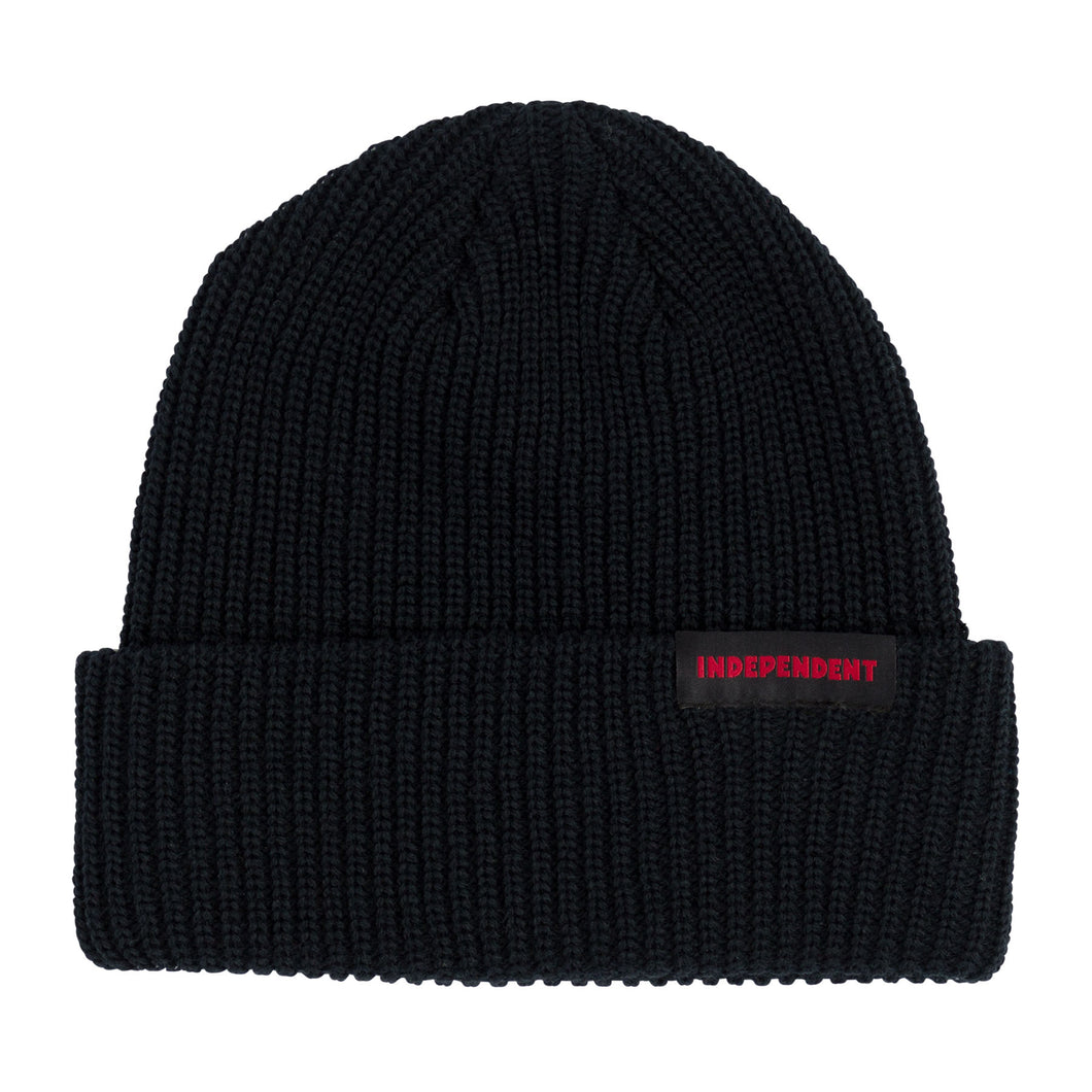 Independent Beacon Long Shoreman Beanie in Black