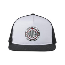 Load image into Gallery viewer, Independent BTG Summit Mesh Trucker Hat in White/Black
