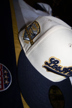 Load image into Gallery viewer, New Era 5950 LA Dodgers Script Ice Dogs in Chrome/Nightshift Navy - 818 Exclusive
