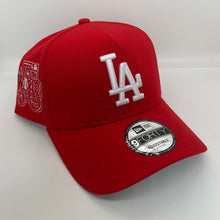 Load image into Gallery viewer, New Era 940 A-Frame LA Dodgers 75th World Series Patch Snapback in Front Door Red
