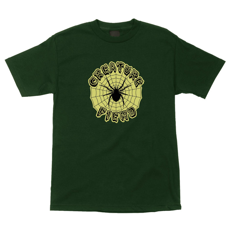 Creature Web Relic Tee in Forest Green