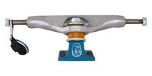 Load image into Gallery viewer, Independent 139 Chris Colbourn Faces Pro Trucks in Silver/Ano Blue
