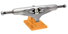 Load image into Gallery viewer, Independent Elijah Berle Skull Trucks in Orange/Silver

