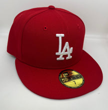 Load image into Gallery viewer, New Era 5950 LA Dodgers in Scarlet
