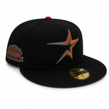 Load image into Gallery viewer, New Era 5950 Houston Astros Astrodome Side Patch in Black/Metallic Copper - 818 Exclusive
