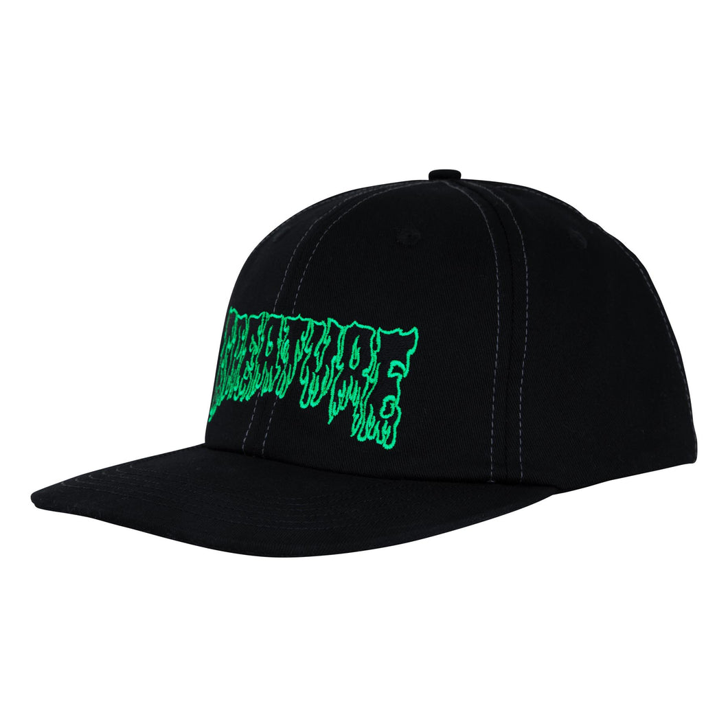 Creature Hesher Flame Snapback Hat in Black