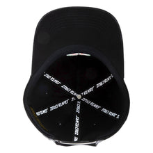 Load image into Gallery viewer, Santa Cruz Sol Spiral Snapback Unstructured Hat in Black
