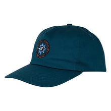 Load image into Gallery viewer, Santa Cruz Sol Spiral Snapback Unstructured Hat in Dark Teal
