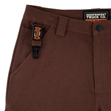 Load image into Gallery viewer, Independent Built To Grind Utility Shorts in Chocolate Brown
