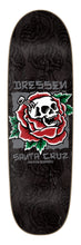 Load image into Gallery viewer, Santa Cruz Dressen Skull Rose Shaped Deck 9.25
