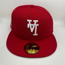 Load image into Gallery viewer, New Era 5950 Upsidedown LA Dodgers 40 Year Anniversary Patch in Scarlet
