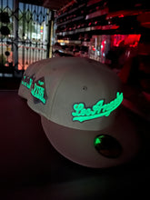 Load image into Gallery viewer, New Era 5950 LA Dodgers Script “Girl Dad” in Chrome/Pink/Lavender - 818 Exclusive
