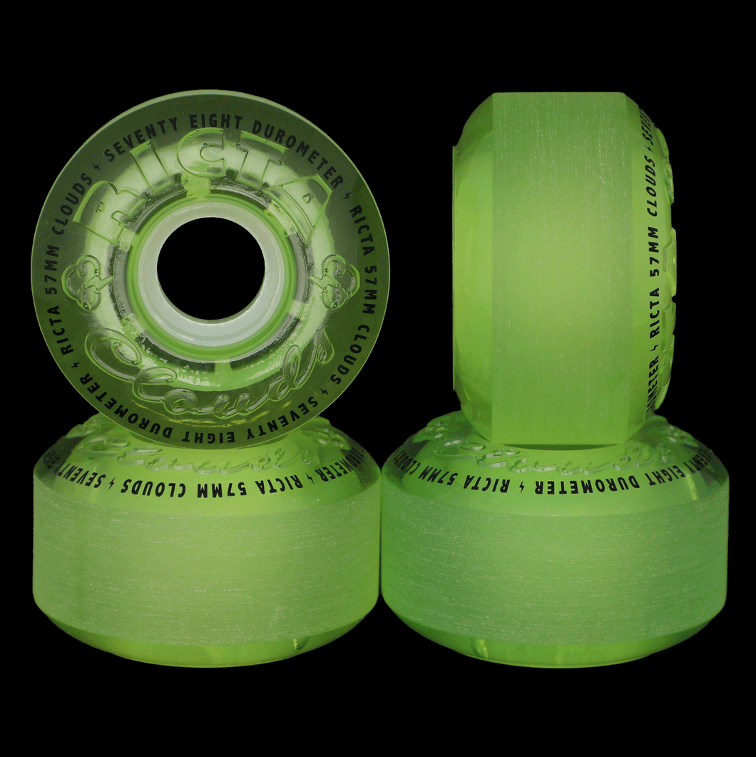 Ricta Clouds GITD Transparent Green 78a 57mm